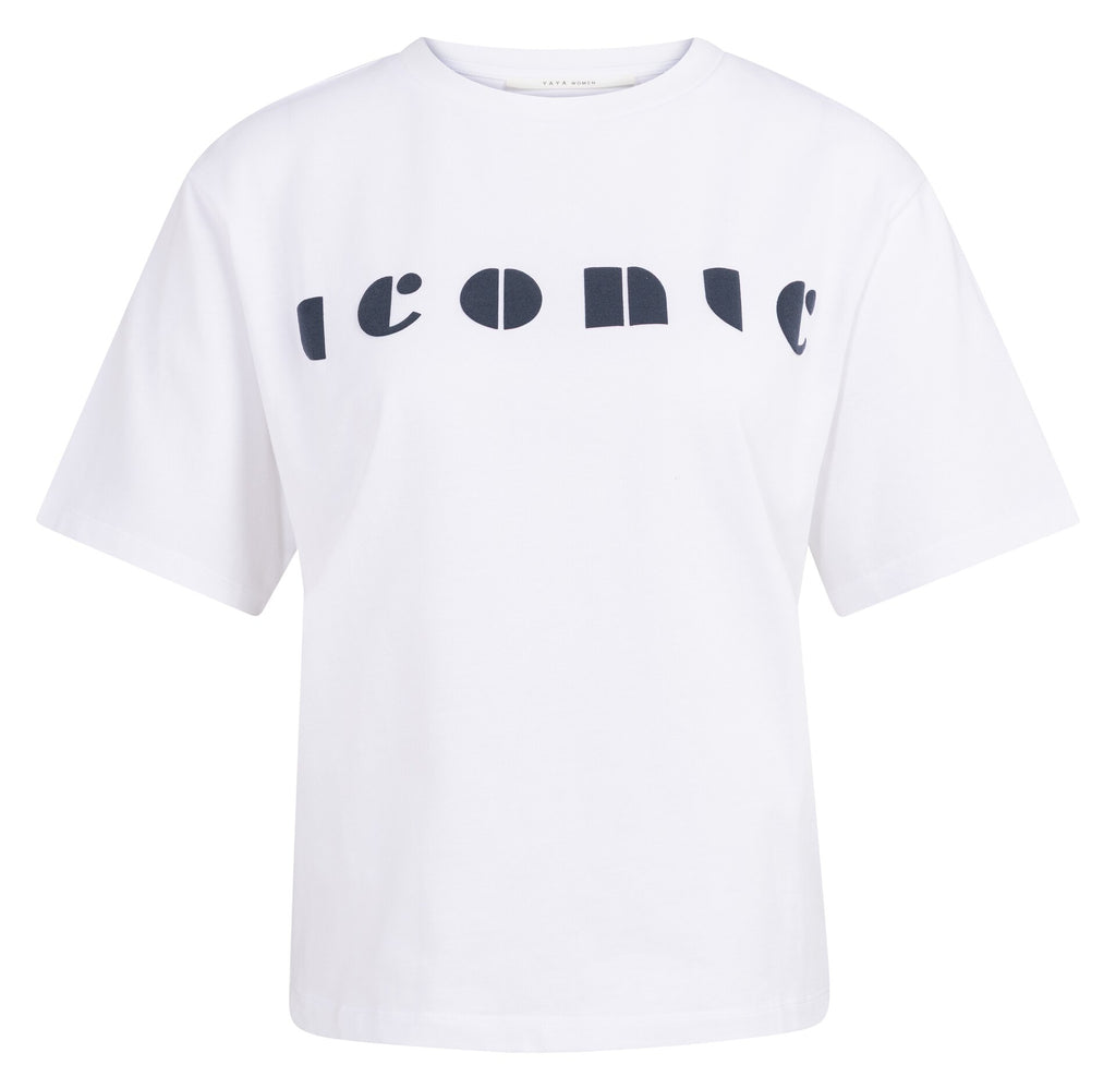 T-shirts korte mouw wit YAYA