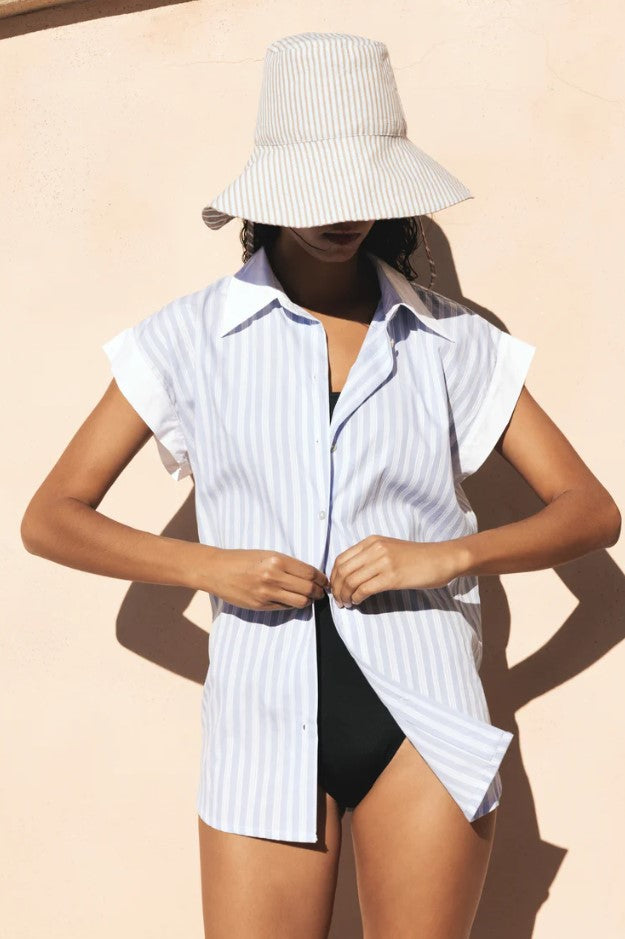 Blouses korte mouw blauw HOD Paris