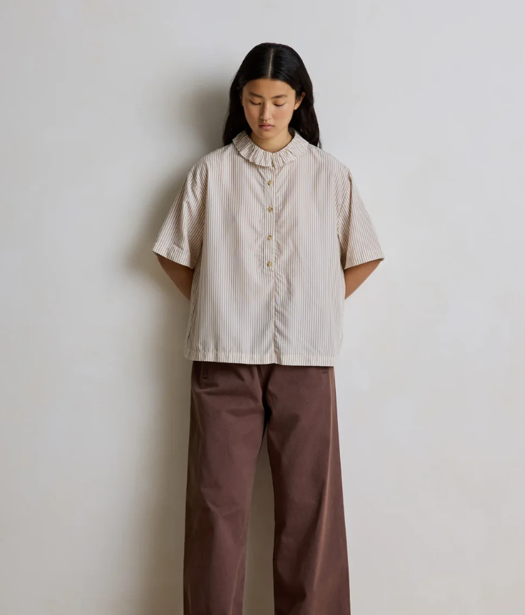 Blouses korte mouw bruin HOD Paris