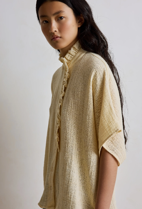 Blouses korte mouw geel HOD Paris