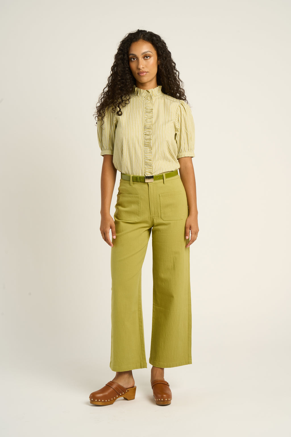 Blouses korte mouw groen PETITE MENDIGOTE