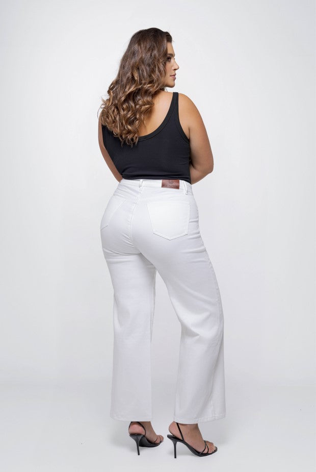 Jeans wit FOX FACTOR.