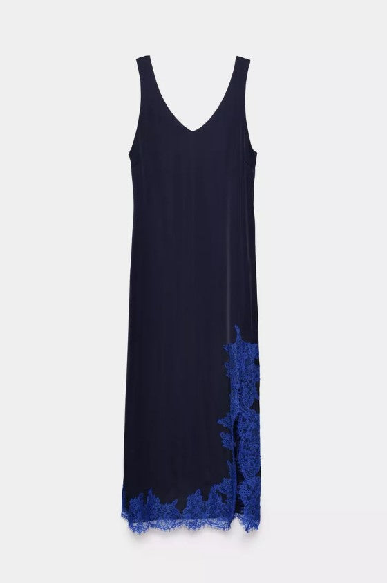 Jurken zonder mouw navy CKS