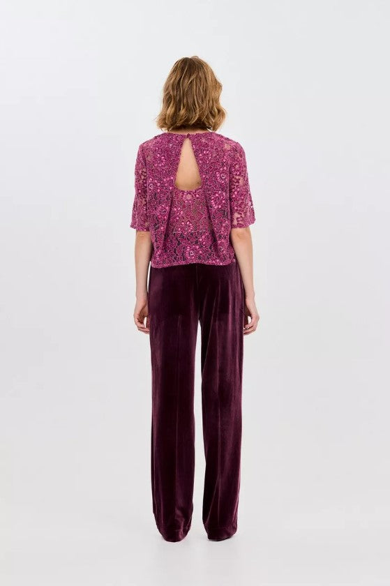 Broeken bordeaux CKS