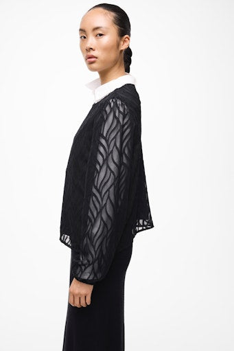 Blouses lange mouw zwart VILA
