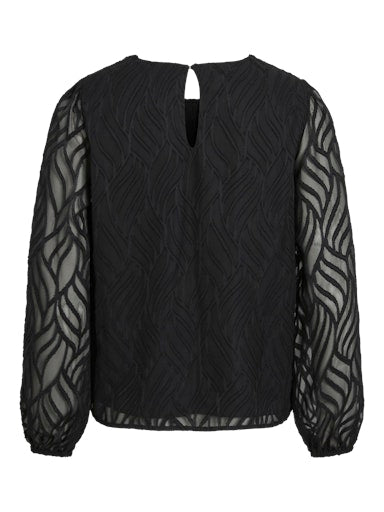 Blouses lange mouw zwart VILA