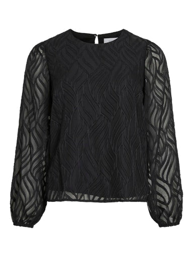 Blouses lange mouw zwart VILA