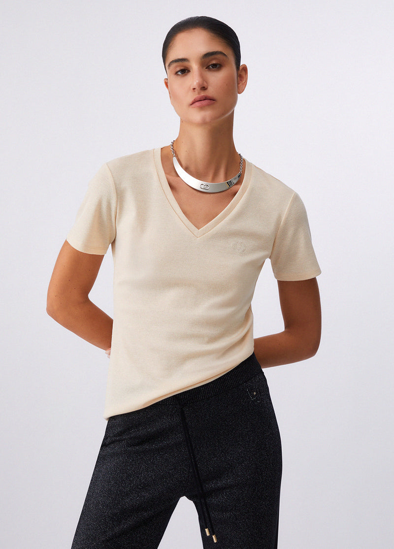 T-shirts korte mouw beige Liu Jo