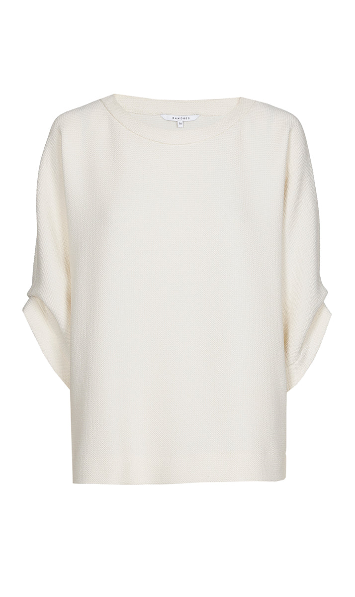 Blouses korte mouw wit Xandres