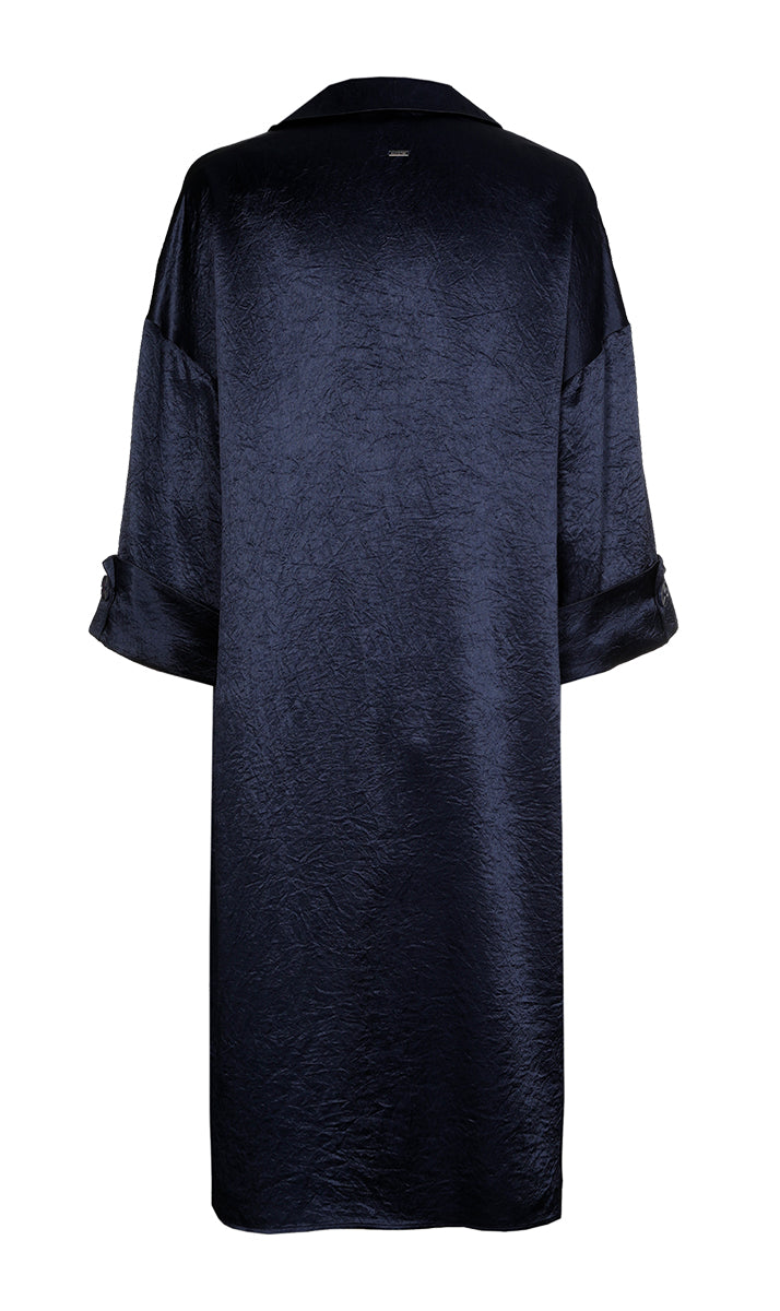 Jurken korte mouw navy Xandres