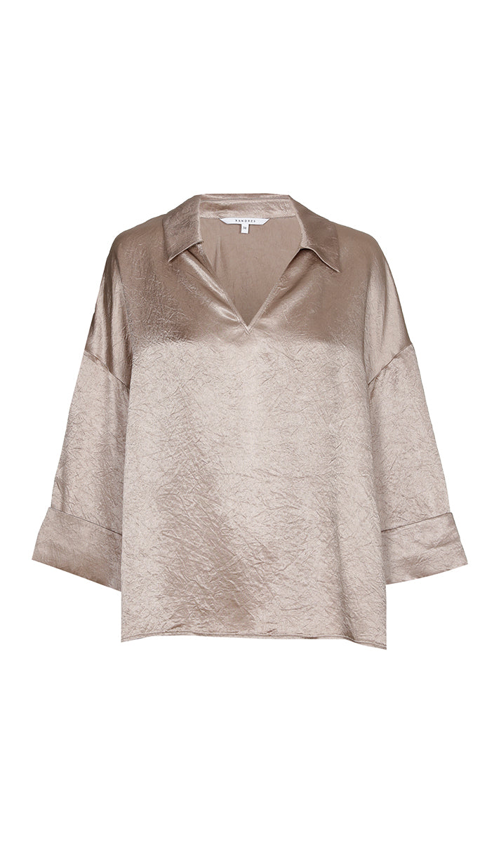 Blouses lange mouw blauw Xandres