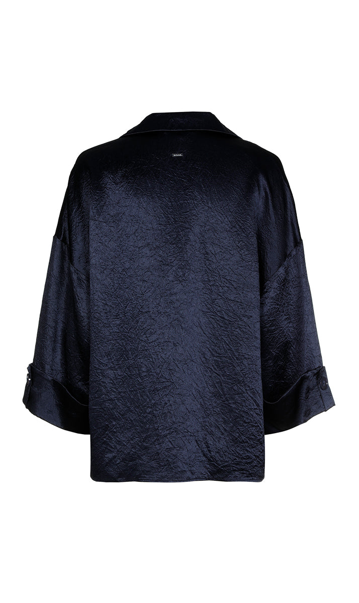 Blouses lange mouw navy Xandres