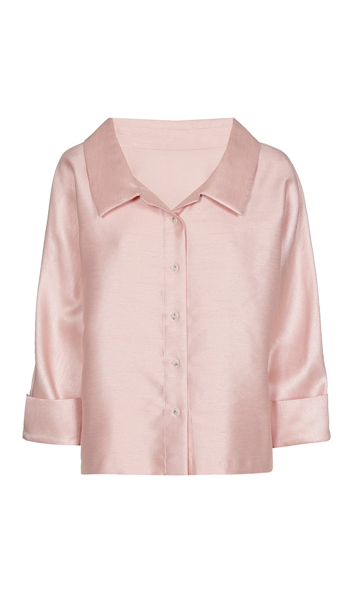 Blouses lange mouw roze Xandres