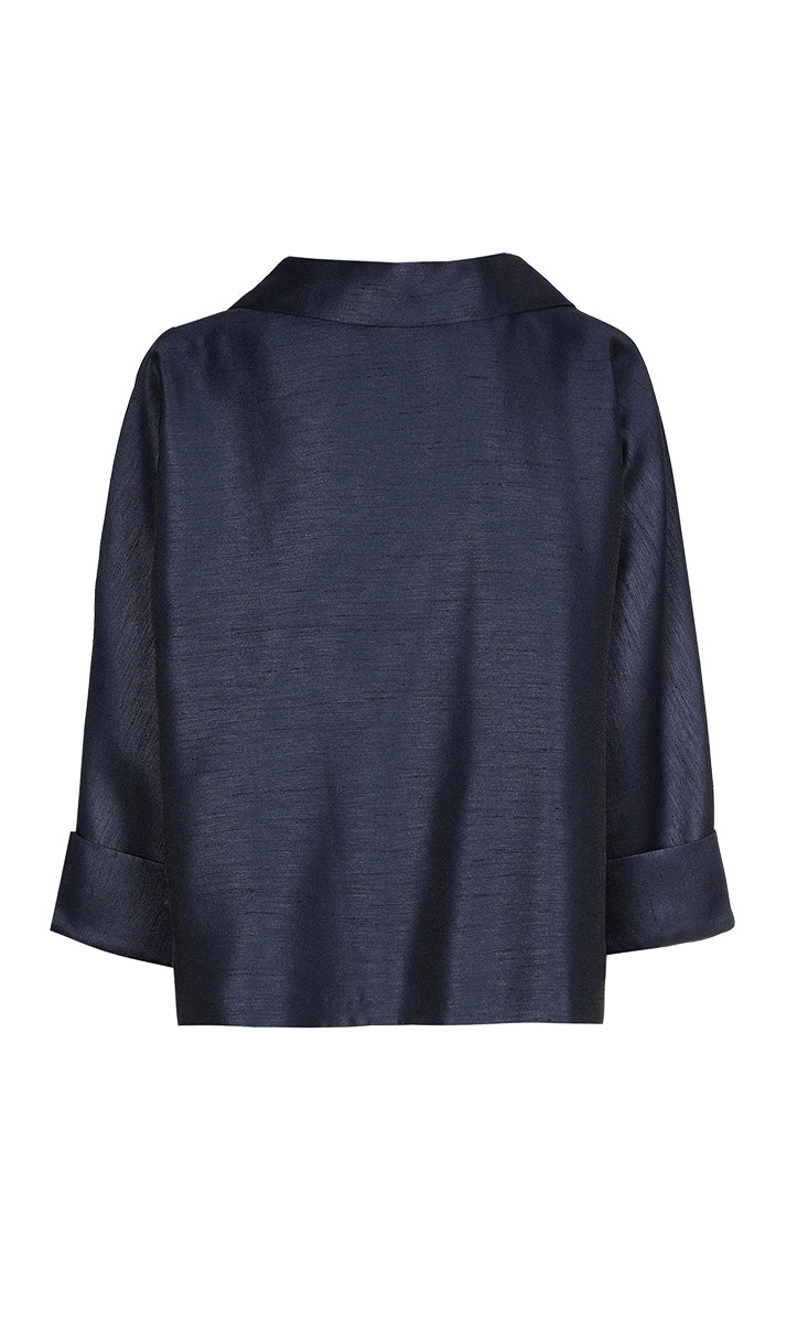 Blouses lange mouw navy Xandres