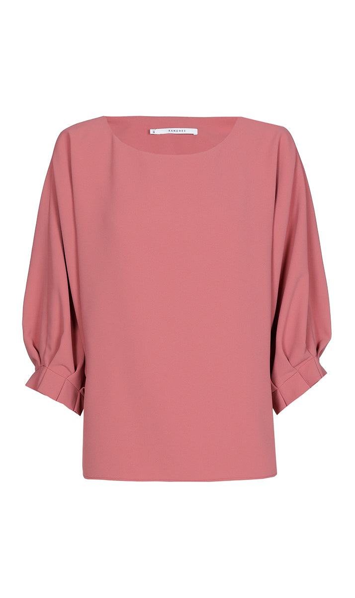 Blouses korte mouw roze Xandres