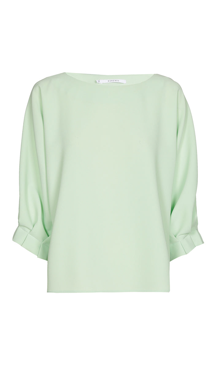 Blouses korte mouw groen Xandres