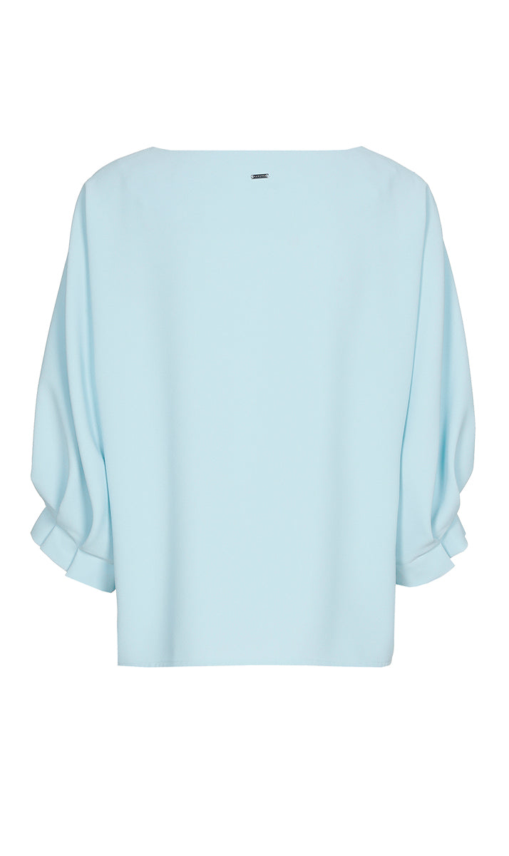 Blouses korte mouw blauw Xandres