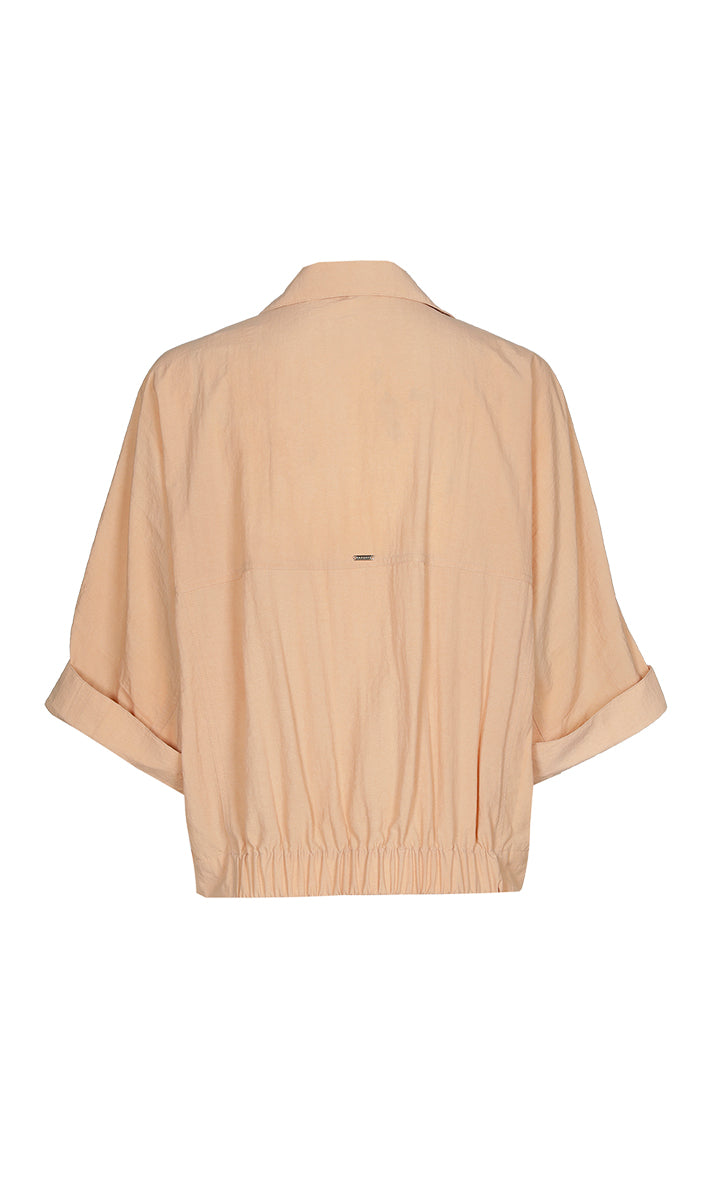 Blouses korte mouw bruin Xandres