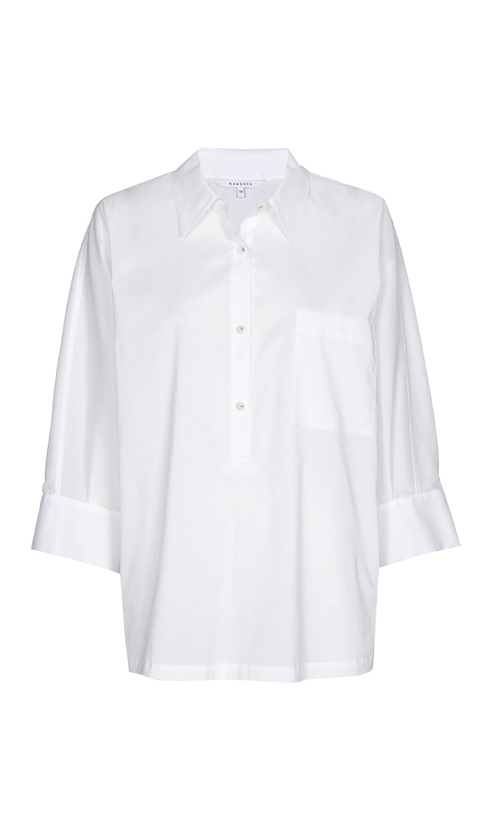 Blouses korte mouw wit Xandres