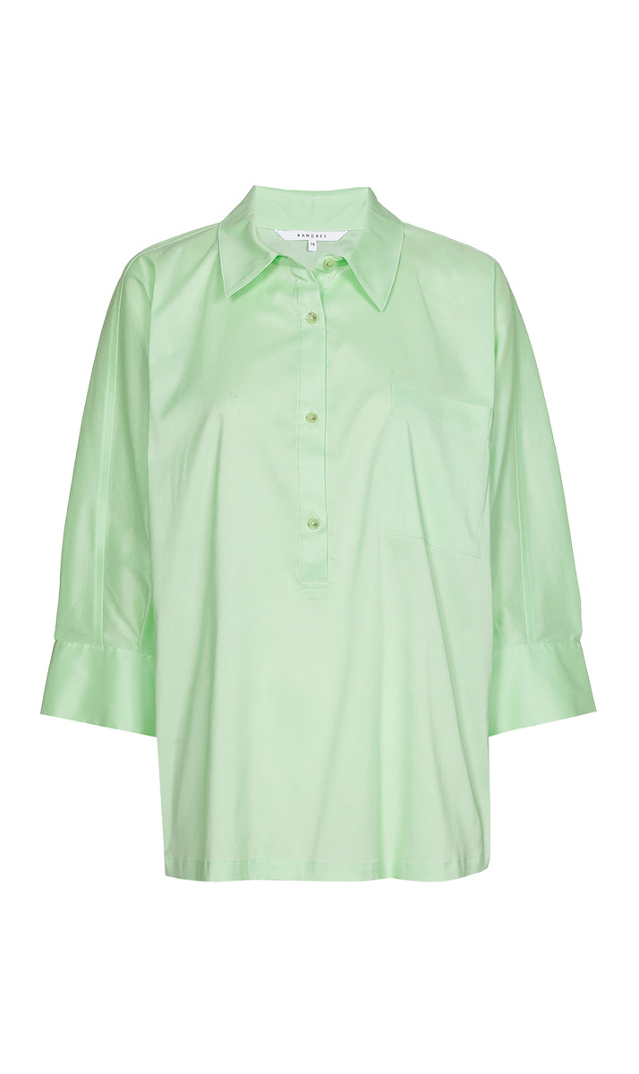 Blouses lange mouw groen Xandres