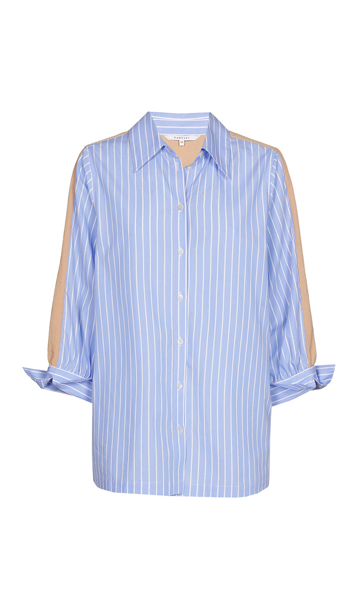 Blouses lange mouw blauw Xandres