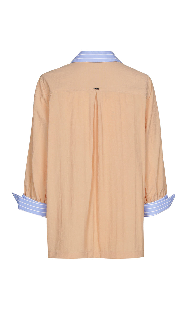 Blouses korte mouw blauw Xandres