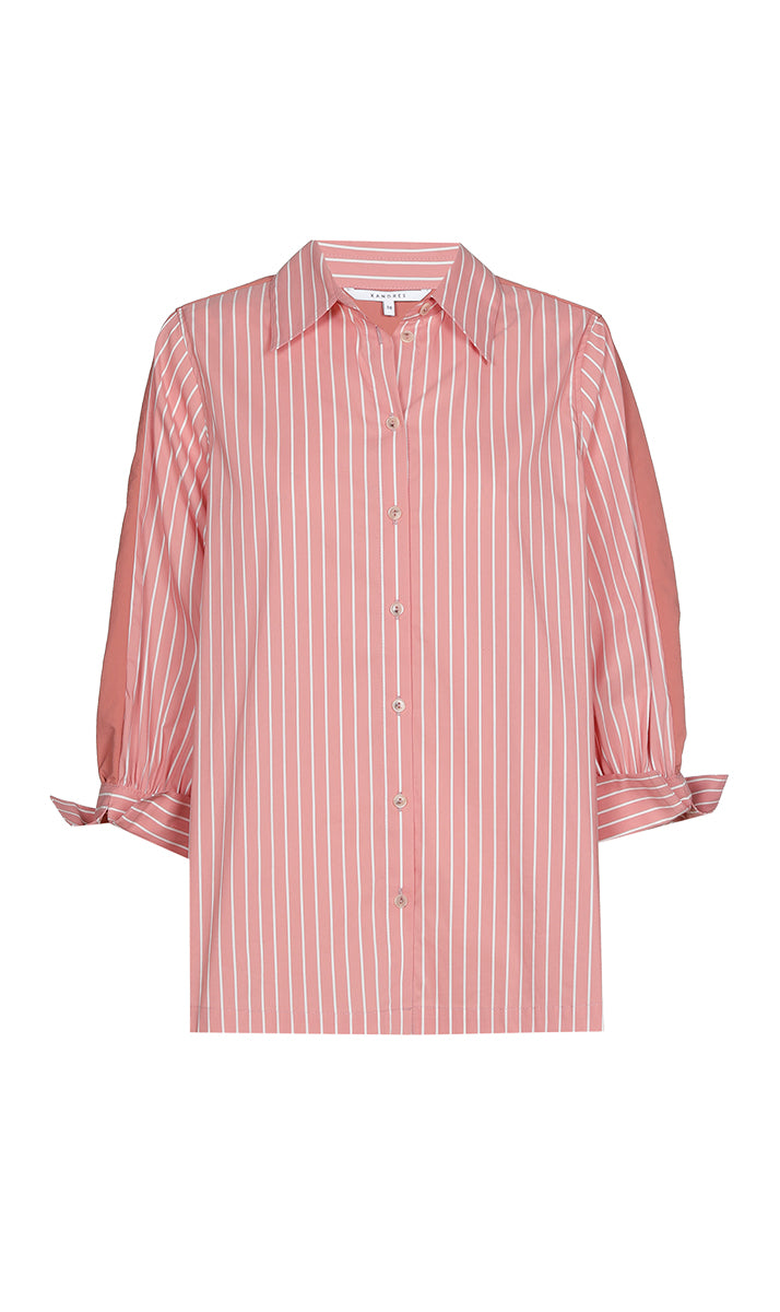 Blouses korte mouw bruin Xandres