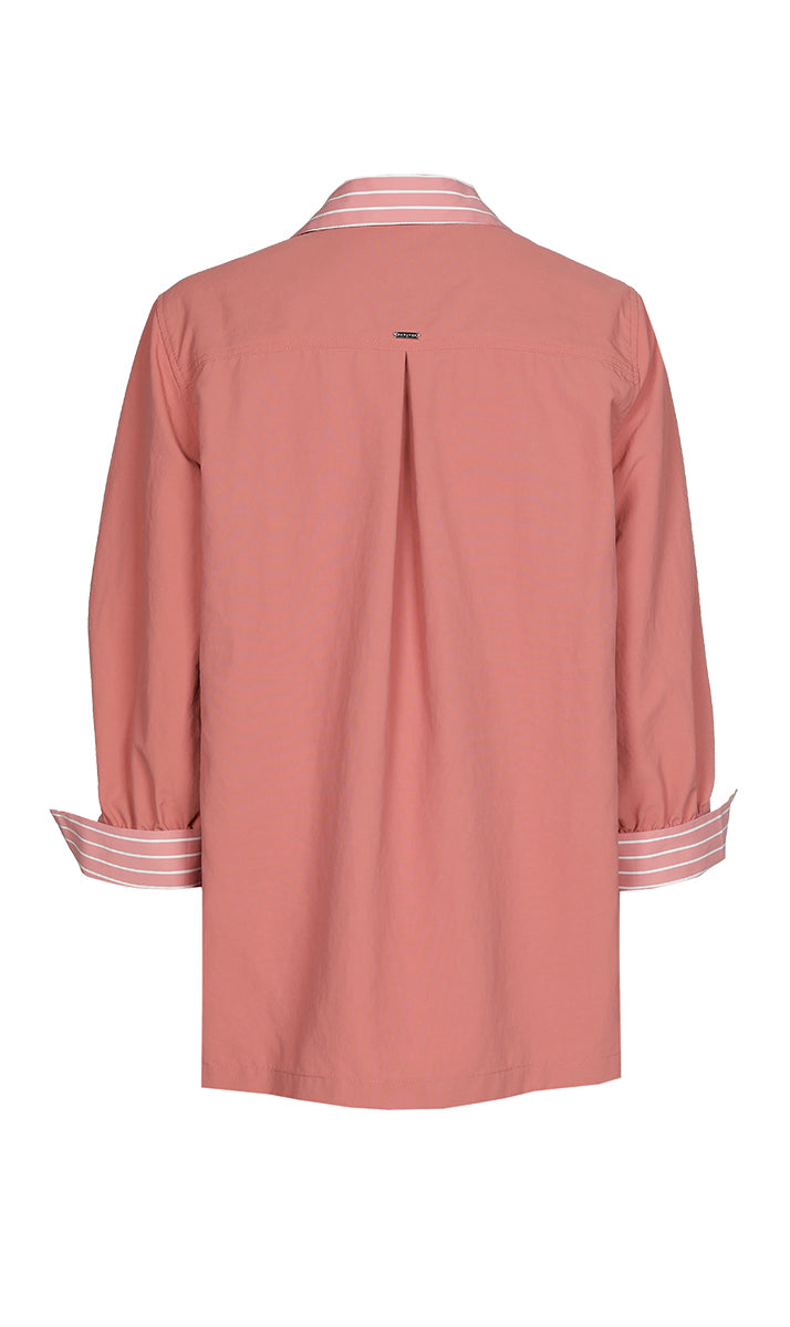 Blouses korte mouw bruin Xandres