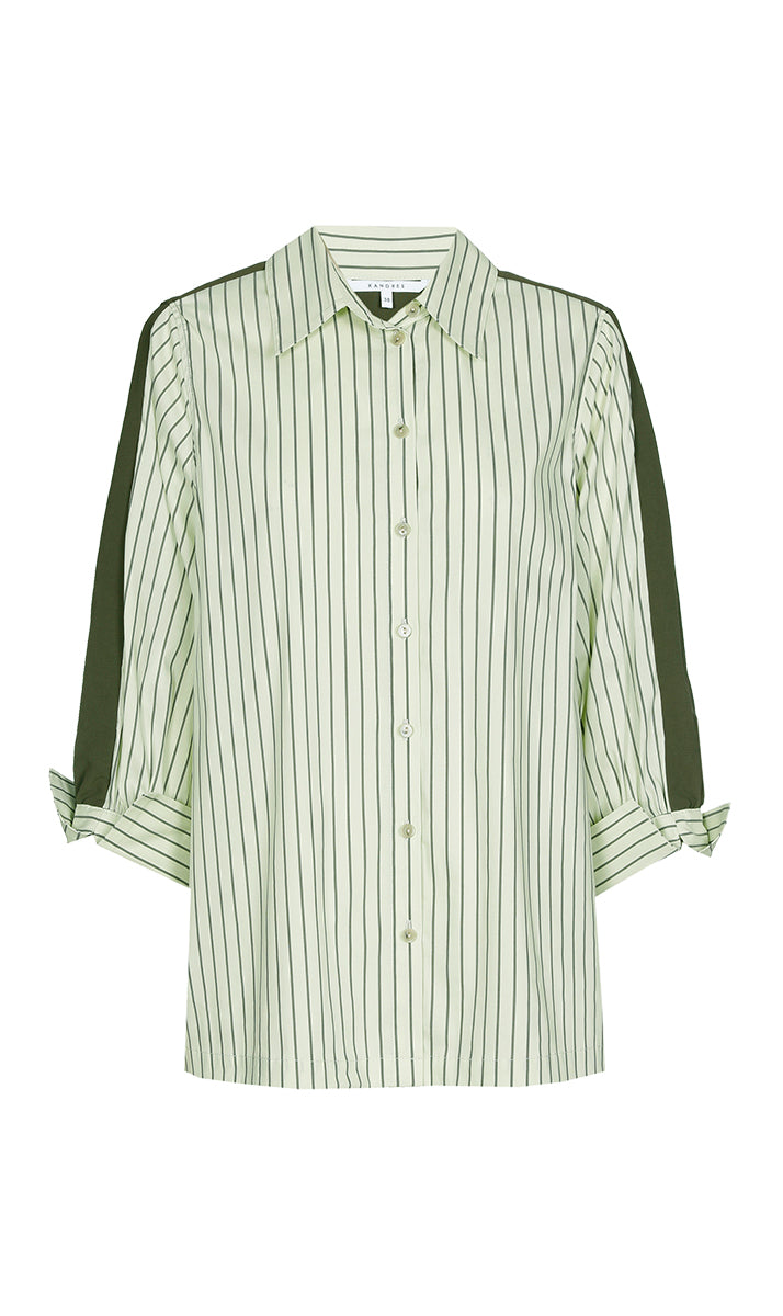 Blouses korte mouw groen Xandres