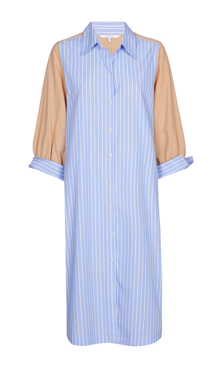 Jurken korte mouw blauw Xandres