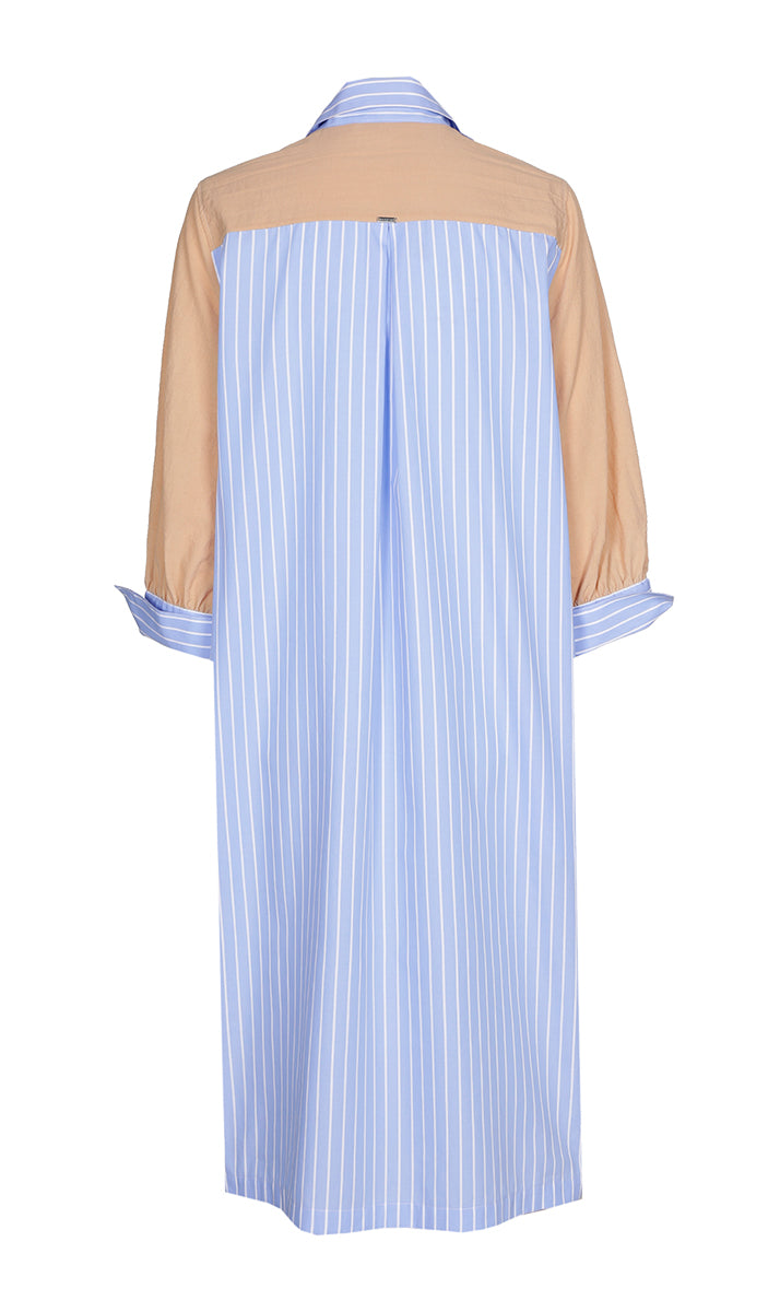 Jurken korte mouw blauw Xandres