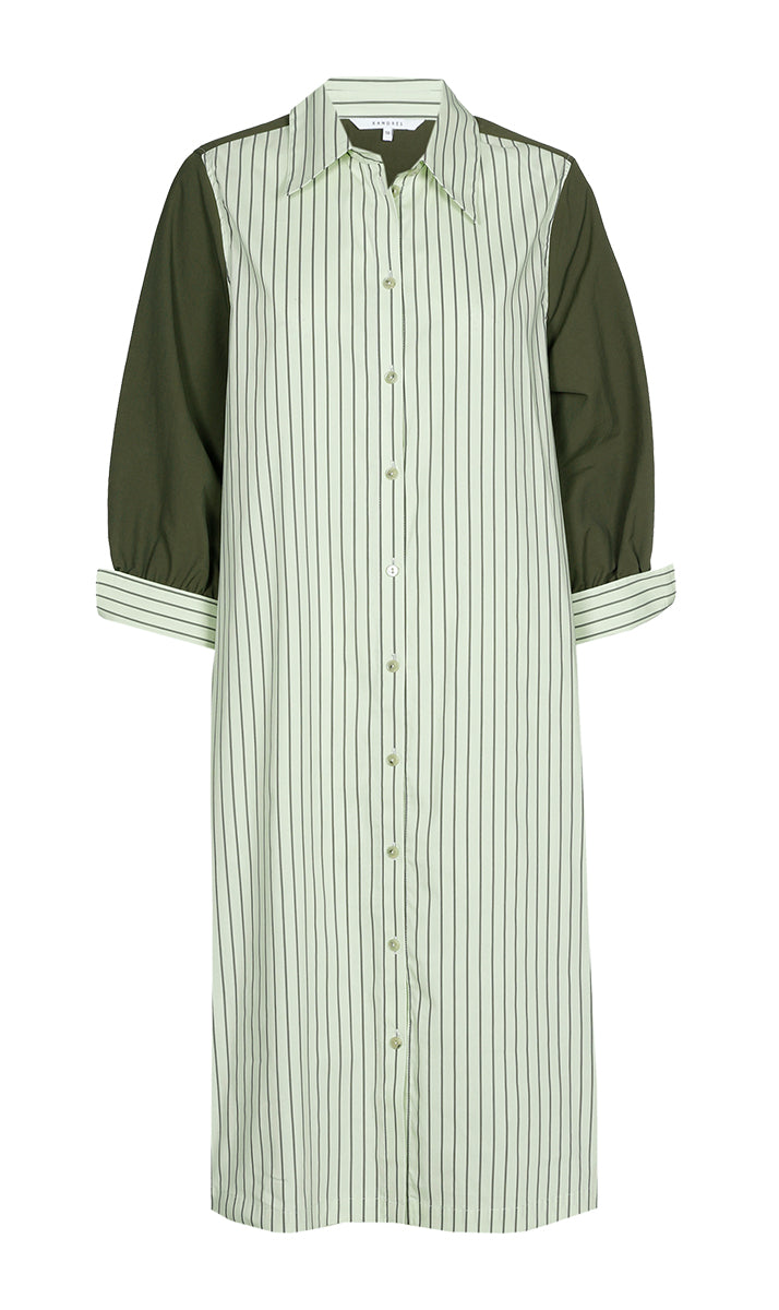 Jurken korte mouw groen Xandres