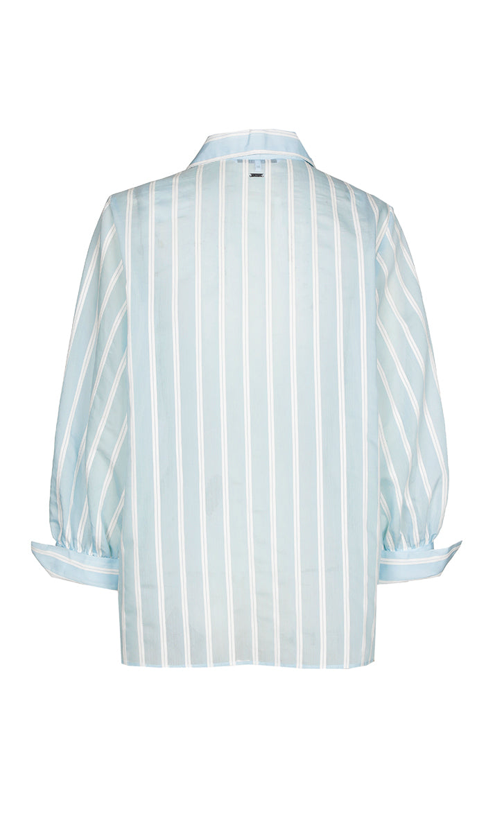 Blouses korte mouw blauw Xandres