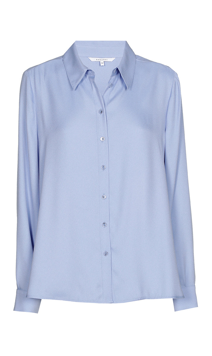 Blouses korte mouw blauw Xandres