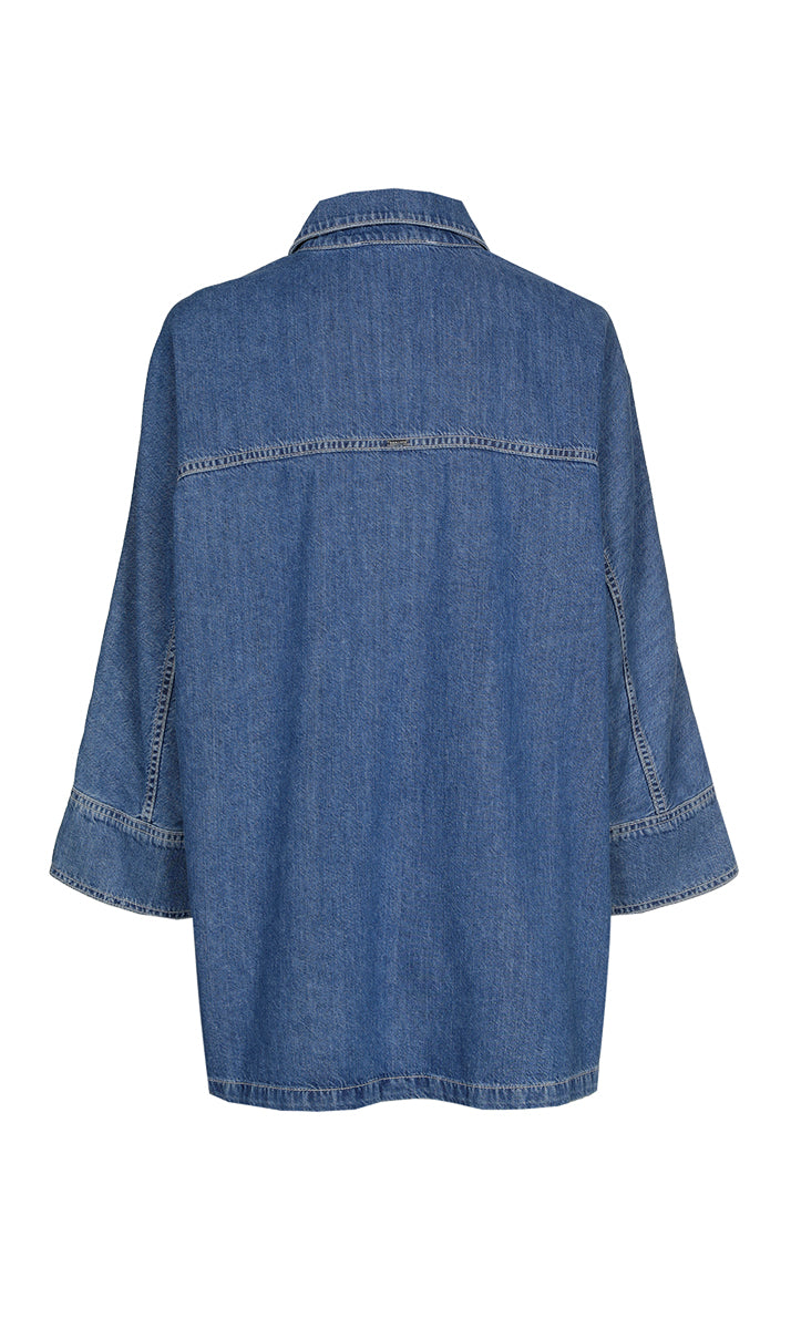 Blouses korte mouw blauw Xandres
