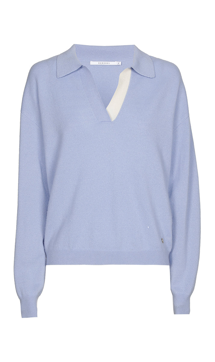 Pulls blauw Xandres