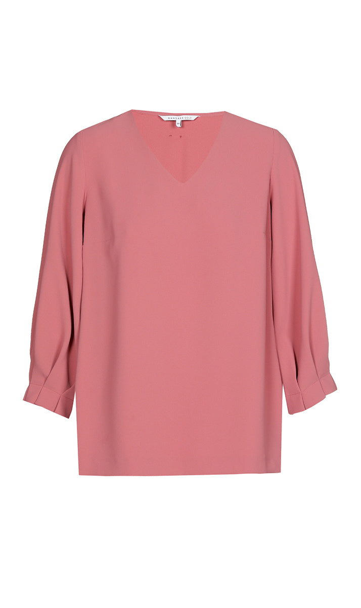 Blouses korte mouw roze Xandres Gold