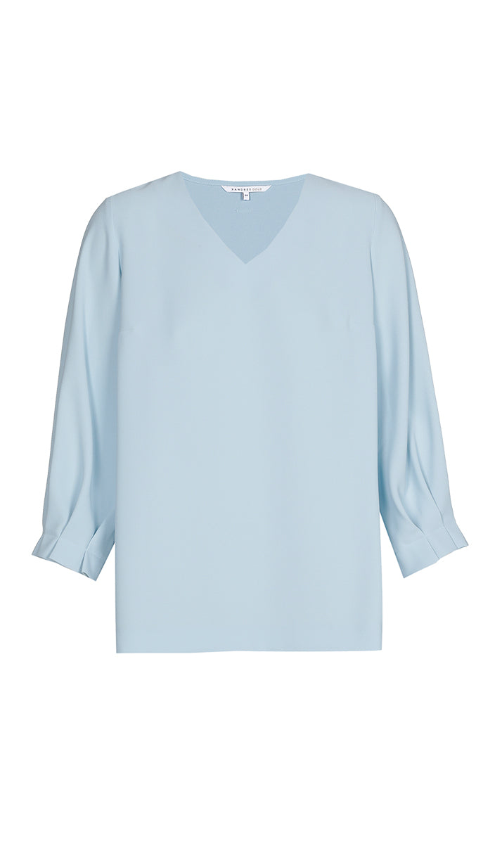 Blouses korte mouw blauw Xandres Gold