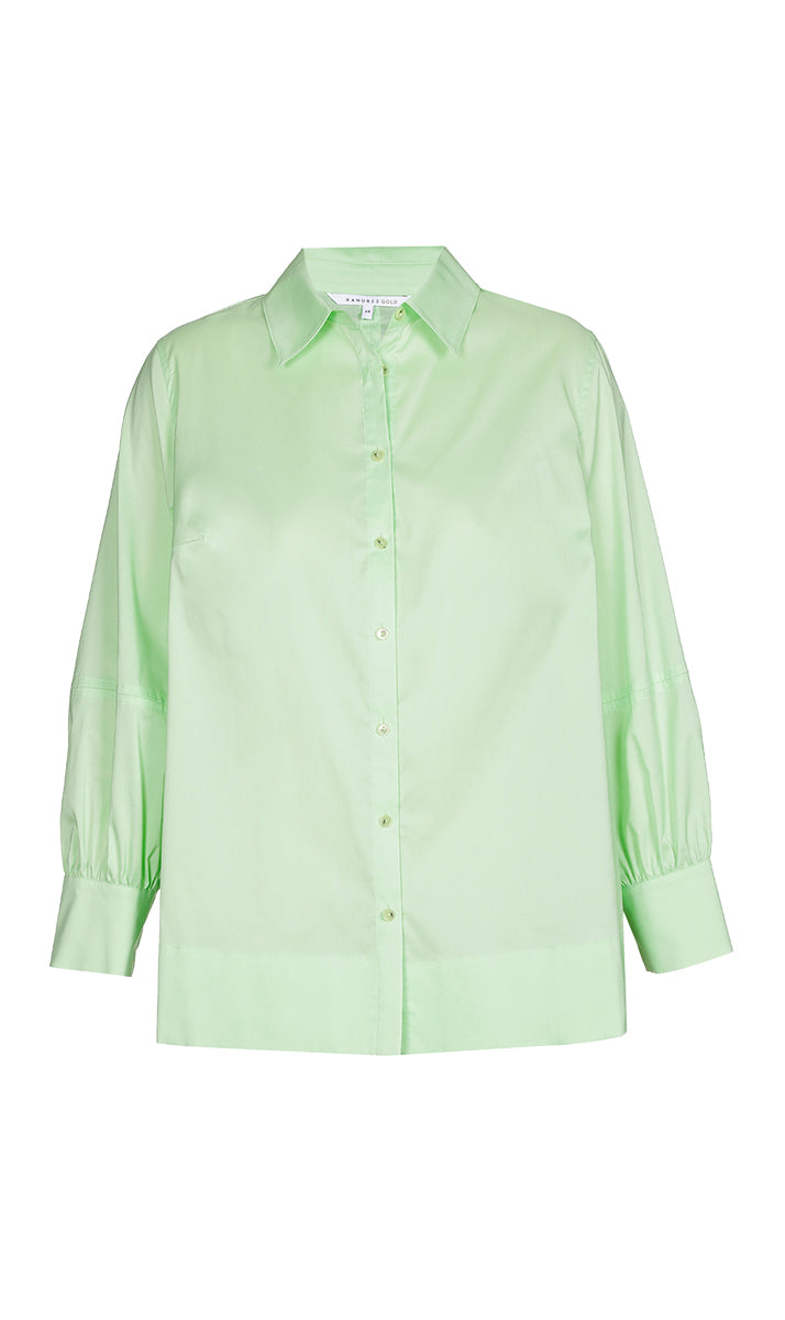 Blouses korte mouw groen Xandres Gold