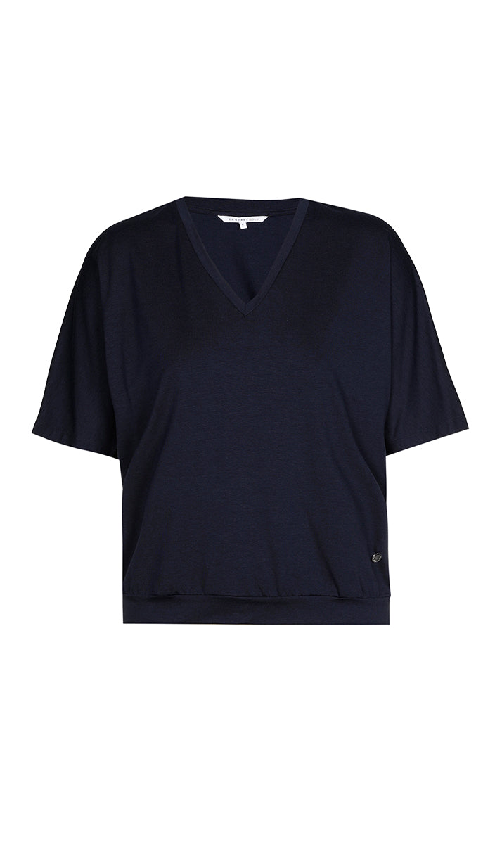 T-shirts korte mouw navy Xandres Gold