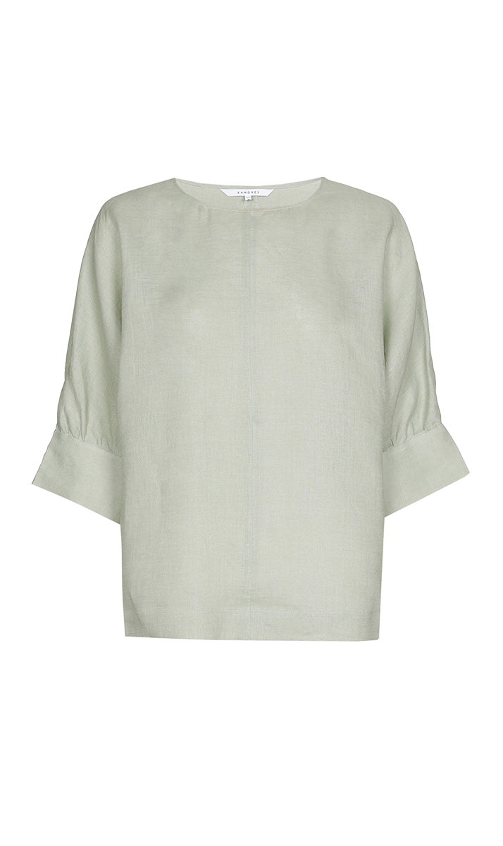 Blouses korte mouw groen Xandres