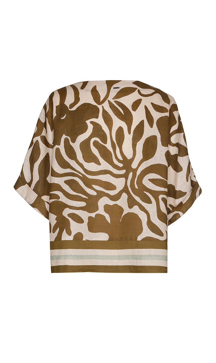 Blouses korte mouw groen Xandres