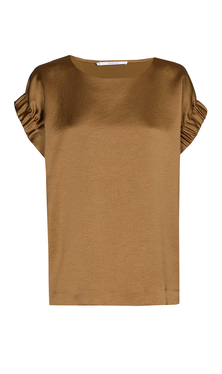 Blouses korte mouw groen Xandres
