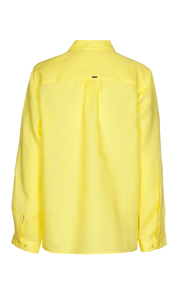 Blouses korte mouw geel Xandres