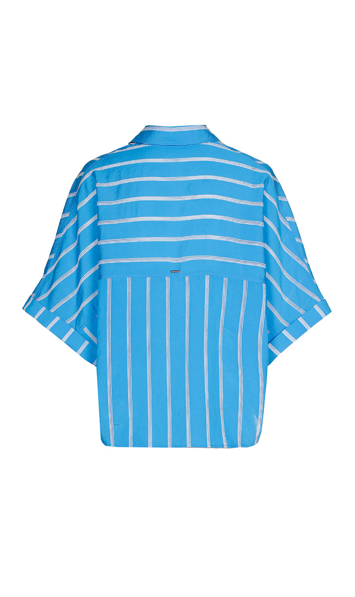 Blouses korte mouw blauw Xandres