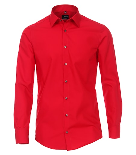 Hemden lange mouw rood VENTI
