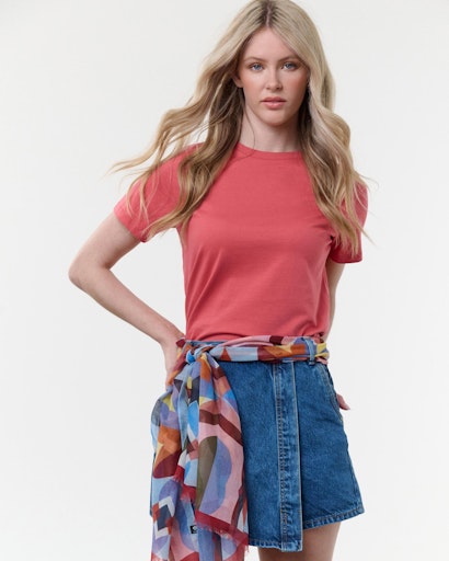 Sjaals blauw Fraas