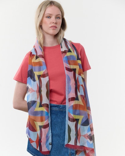 Sjaals blauw Fraas