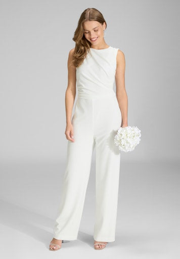 Jumpsuits korte mouw beige SWING