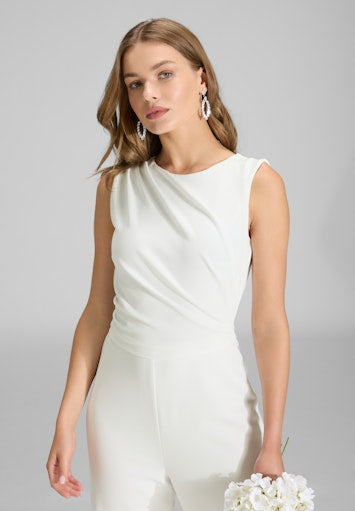 Jumpsuits korte mouw beige SWING